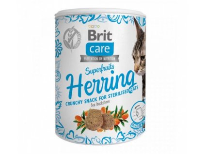 Brit Care Cat Snack Superfruits Herring 100g