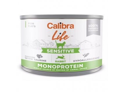 Calibra Cat Life konzerva Sensitive Rabbit 200g