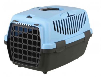 Transportní box CAPRI 1 XS 32x31x48cm max.do 6kg - tmavě šedá/sv.modrá