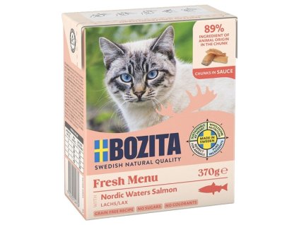 Bozita Cat kousky v omáčce s lososem bal. 6x 370g - Tetrapak