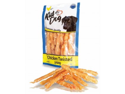 KIDDOG kuřecí prsa ve spirále, měkké masíčko 80g
