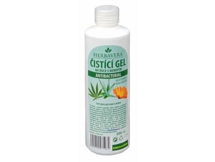 HERBAVERA antibakteriální čistící gel s konopím 250 ml