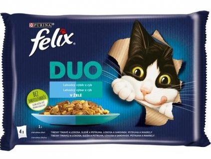 Felix cat kapsičky-Fantastic DUO Multipack výběr z ryb 4 x 85 g