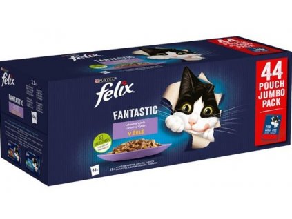 Felix cat kapsičky-Fant.Multipack mas.výběr v želé 44 x 85 g