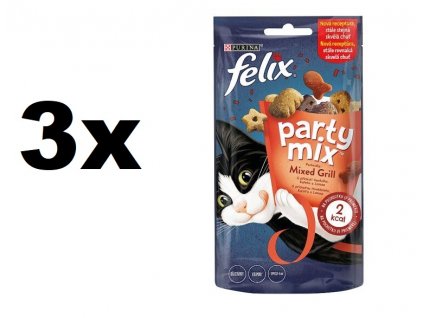 Felix snack cat -Party Mix Mixed Grill 3x 60 g