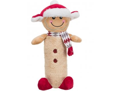 Xmas GINGERBREAD, plyšový perníček s pet lahví uvnitř, 36 cm