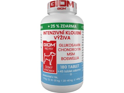 Giom S pes Intenzivní kloubní výživa 180 tbl+25%zdarma