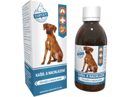 Kašel a nachlazení sirup pro psy TOPVET 200ml