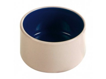 Keramická miska s glazurou 100ml/7cm - béžovo/modrá TRIXIE