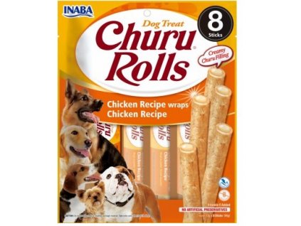 Churu Dog Rolls Chicken wraps 8x12g