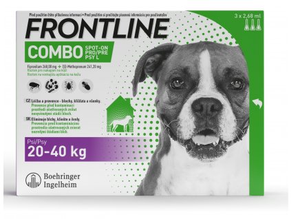 FRONTLINE COMBO spot-on pro psy L (20-40kg)-3x2,68ml