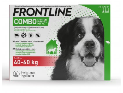FRONTLINE Combo spot-on pro psy XL (40-60kg)-3x4,02ml