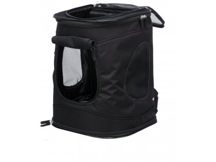 Nylonový batoh TIMON, 34 x 44 x 30cm, max. 12kg, černá  pohodlný batoh pro malá a střední zvířata
