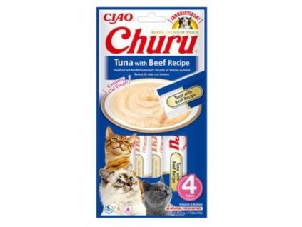 Churu Cat Beef, Tuna 4x14g