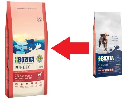 Bozita dog Large Salmon & Beef GF 12kg