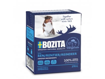 Bozita Dog kousky v želé se sobím masem bal. 6x 370g