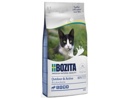 Bozita Cat Outdoor & Active Elk (los) 10 kg