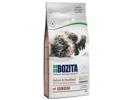 Bozita Cat Indoor & Sterilised Reindeer (sob) GF 10 kg