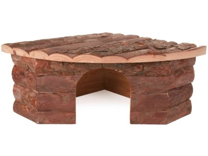Dřevěný rohový dům Jesper pro králíka 42x15x30cm/30cm