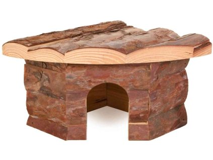 Dřevěný dům rohový JESPER pro křečky 21x10x15/15cm