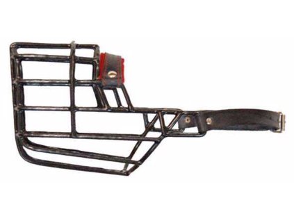 Náhubek černý/kov kolie, belgický ovčák, baset - fena