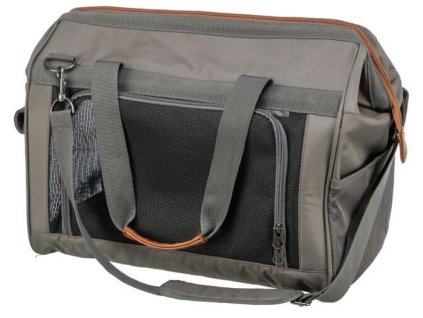 Cestovní taška FINLAY, 43 x 26 x 32 cm, do 10 kg, nylon, černá/šedá