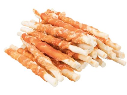 DentaFun tyčinka svázaná kuřecím masem 30 ks, 12 cm/240 g Vysoce kvalitní masový pamlsek pro psy