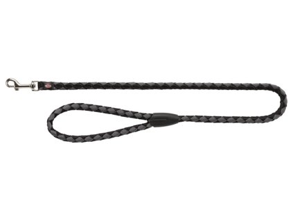 Vodítko CAVO kulaté - černá/stříbrná