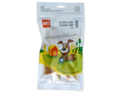 Pochoutka sušená MAPES králičí ouško 55g
