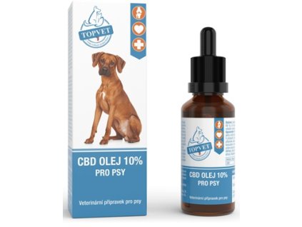 CBD olej 10% pro psy TOPVET 10ml