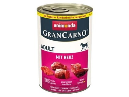 GRANCARNO ADULT - HOVĚZÍ SRDCE 400 G