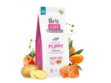 Brit Care Dog Grain-free Puppy Salmon  při registraci věrnostní sleva pro zákazníky