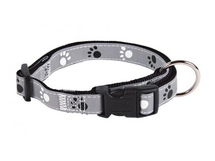 Reflexní obojek SILVER REFLECT L-XL 40-65 cm/25 mm