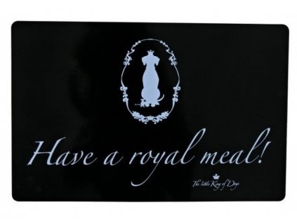 Prostírání - gumová podložka pod misky černá Royal 44x28 cm - DOPRODEJ!