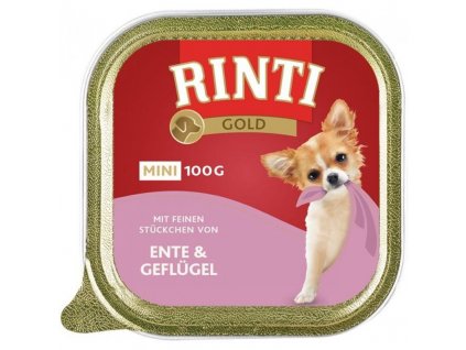 Rinti Dog Gold Mini vanička kachna+drůbež 100g