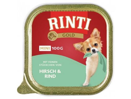 Rinti Dog Gold Mini vanička jelen+hovězí 100g