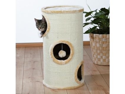 Obytný sisalový válec pro kočky 36cm/70cm - béžový