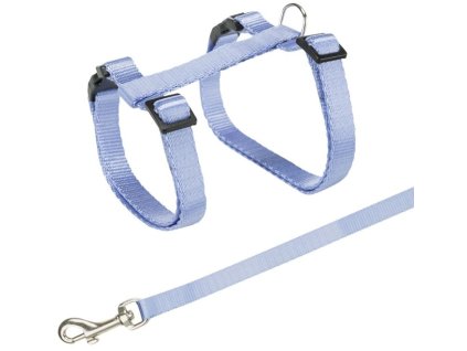 Postroj s rychlouzávěry + vodítko na kočku 27-45cm/10mm 1,2m