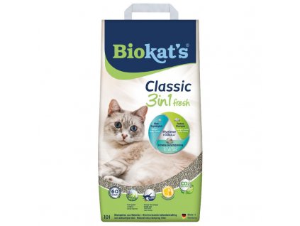 Podestýlka Biokat´s Classic Fresh 3v1 10L