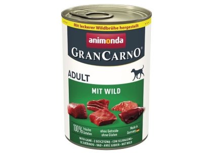 GRANCARNO ADULT - HOVĚZÍ+ZVĚŘINA 400g