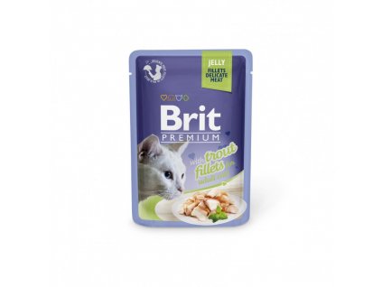 Brit Premium Cat D Fillets in Jelly with Trout 85g