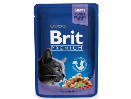 Brit Premium Cat kapsa with Cod Fish 100g
