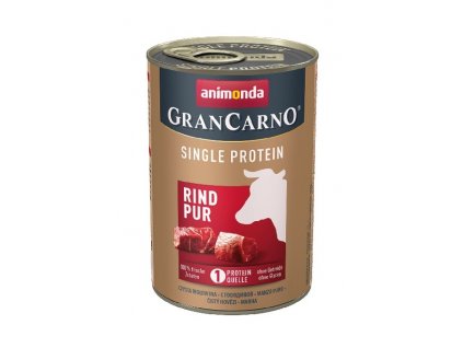 GRANCARNO Single Protein 400 g čisté hovězí, konzerva pro psy + výhodné balení