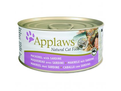 Konzerva Applaws Cat Mackerel and Sardine 70g