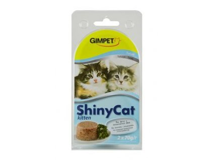 Gimpet kočka konzerva ShinyCat Junior kuře 2x70g