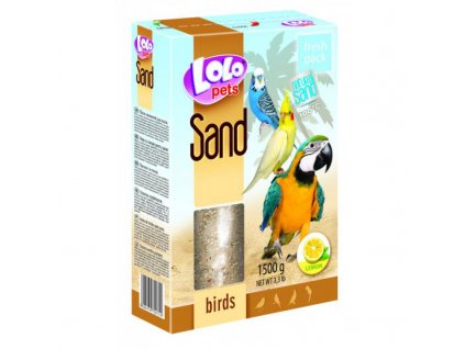 LOLOpets citronový písek pro ptáky 1500 g