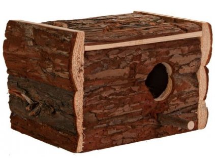 Hnízdící budka z přírodního dřeva pro andulky 30x20x20 cm