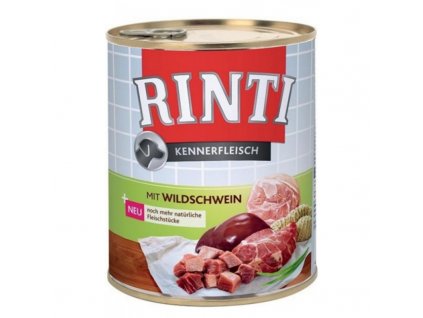 Rinti Dog Kennerfleisch konzerva divočák 800g