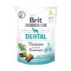 Brit Care Dog Functional Snack Dental Venison 150g Lahodné a výživové masové pamlsky pro psy