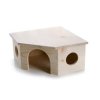 Domek dřevěný rohový - králík 30x15x30cm